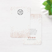 バラ金ゴールドグリッターカスタムロゴイヤリング表示 (デスク)