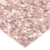 バラ金ゴールドグリッターカスタム文字あなたの名前テーブルクロス テーブルクロス (アングル)