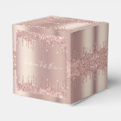 バラ金ゴールドグリッターカスタム文字お名前お気に入りボックス フェイバーボックス (裏面サイド)