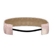 バラ金ゴールドグリッターカスタム文字アスレティックヘッドバンド アスレチックヘッドバンド (裏面)