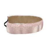 バラ金ゴールドグリッターカスタム文字アスレティックヘッドバンド アスレチックヘッドバンド (左)