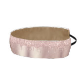 バラ金ゴールドグリッターカスタム文字アスレティックヘッドバンド アスレチックヘッドバンド (右)