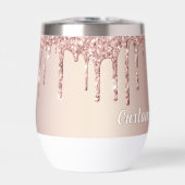 バラ金ゴールドグリッターカスタム文字パーソナライズされた (正面)