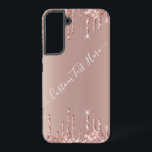 バラ金ゴールドグリッターカスタム文字パーソナライズされた SAMSUNG GALAXY S22 ケース<br><div class="desc">Samsung GalaxyケースパーソナライズされたまたはiPhoneケースとバラ金ゴールド赤面グリッタースパークルドリップス文字ピンクカスタム – あなたの文字を追加/名前または削除 – あなたの特別な贈り物を作る – サイズ変更し、/要素を追加するを削除するカスタマイズツール。デザインはMIGNED。私の他のプロジェクトを見て下さい。また、このデザインを1000以上のZazzle製品に転送することができる。楽しむ - Be Happy :)</div>
