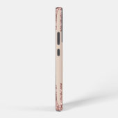 バラ金ゴールドグリッターカスタム文字パーソナライズされた SAMSUNG GALAXYケース (右側面)