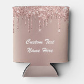 バラ金ゴールドグリッターカスタム文字パーティークーラーボックス 缶クーラー (正面)