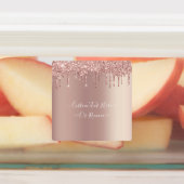 バラ金ゴールドグリッターカスタム文字ユーザー名ラベル ラベル (貼付)