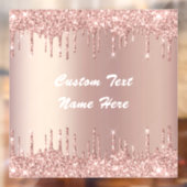 バラ金ゴールドグリッターカスタム文字名ウィンドウロック ウィンドウサイン (シート2)