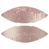 バラ金ゴールドグリッターカスタム文字名ギフトサッカー アメリカンフットボール (パネル)