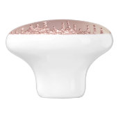 バラ金ゴールドグリッターカスタム文字名セラミックノブ セラミックノブ (側面)