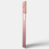 バラ金ゴールドグリッターカスタム文字名iPhoneケース Case-Mate iPhoneケース (裏面 / 右)