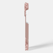 バラ金ゴールドグリッターカスタム文字名iPhoneケース iPhoneケース (左側面)