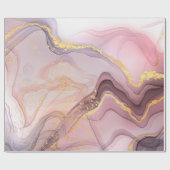 バラ金ゴールドグリッターガールズバースデーパーティー ラッピングペーパー (フラット)