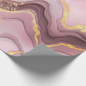 バラ金ゴールドグリッターガールズバースデーパーティー ラッピングペーパー (角)