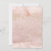 バラ金ゴールドグリッターガール1stファーストホーリーコミュニオン 招待状 (裏面)