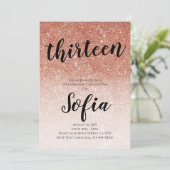 バラ金ゴールドグリッターガー10代のル誕生日パーティー 招待状 (スタンド正面)