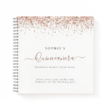 バラ金ゴールドグリッターキンセアニラ代替ゲストブック