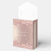 バラ金ゴールドグリッターギフトボックスカスタム文字名 フェイバーボックス (オープン)