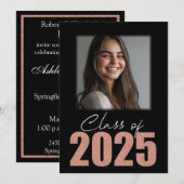 バラ金ゴールドグリッタークラス2025フォトオープンハウス 招待状 (正面/裏面)