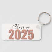 バラ金ゴールドグリッタークラス2025 キーホルダー (正面)