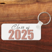 バラ金ゴールドグリッタークラス2025 キーホルダー (正面)