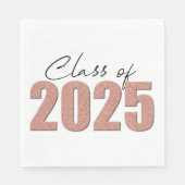 バラ金ゴールドグリッタークラス2025 スタンダードランチョンナプキン (正面)