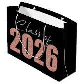 バラ金ゴールドグリッタークラス2026 ラージペーパーバッグ (裏面アングル)