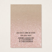 バラ金ゴールドグリッタークラフトネックレスディスプレイカード (裏面)