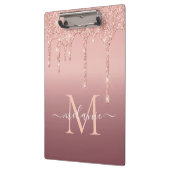 バラ金ゴールドグリッタークリップボード名前をカスタムすると文字 クリップボード (左)