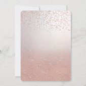 バラ金ゴールドグリッターグラデーション企業のクリスマスパーティー 招待状 (裏面)