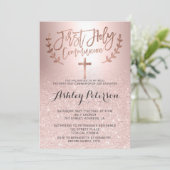 バラ金ゴールドグリッターグラデーション金属の第1聖域 招待状 (スタンド正面)