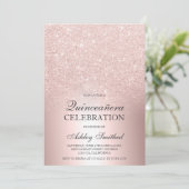 バラ金ゴールドグリッターグラデーション金属箔キンセアニラ 招待状 (スタンド正面)