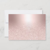 バラ金ゴールドグリッターグラデーション金感謝してい属箔 サンキューカード (裏面)