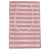 バラ金ゴールドグリッターグラマモダンラステンプレート ミディアムペーパーバッグ (正面)