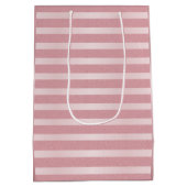 バラ金ゴールドグリッターグラマモダンラステンプレート ミディアムペーパーバッグ (裏面)