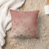 バラ金ゴールドグリッターグラムスパークルダマスクピロー クッション (ブランケット)