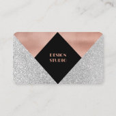 バラ金ゴールドグリッターグラム 名刺 (裏面)