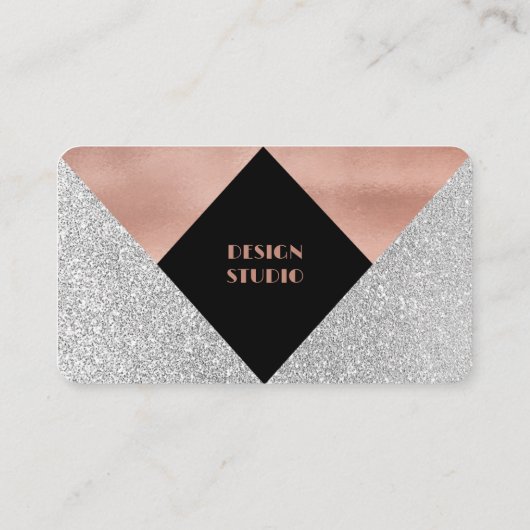 バラ金ゴールドグリッターグラム 名刺 (裏面)