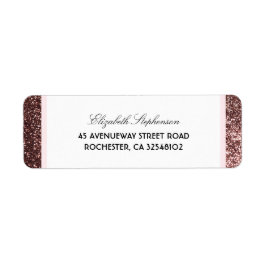 バラ金ゴールドグリッターグラモールビンテージウェディング ラベル