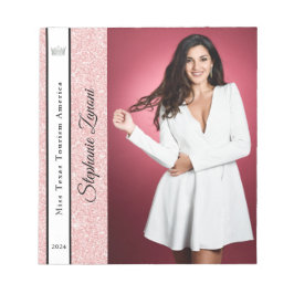 バラ金ゴールドグリッターサッシオートグラフパッド ノートパッド