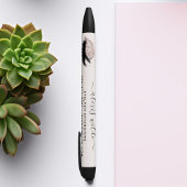 バラ金ゴールドグリッターサロン事業プロモーション 黒ボールペン