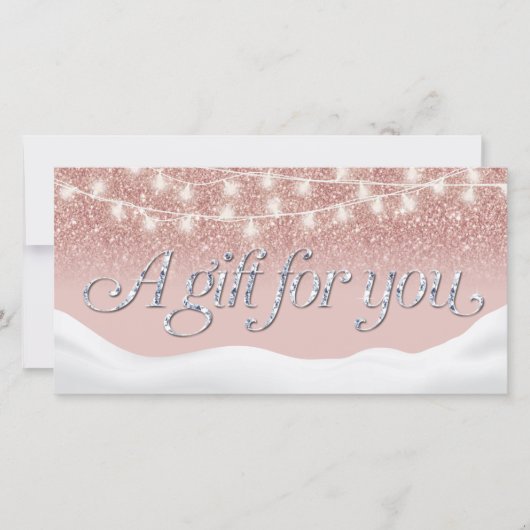 バラ金ゴールドグリッターサロン冬季商品券 (正面)