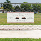 バラ金ゴールドグリッターサロン歓迎 横断幕 (インサイチュ)