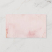 バラ金ゴールドグリッターサンキューカード 名刺 (裏面)