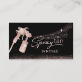 バラ金ゴールドグリッターサンレスタンニングモバイルスプレータン 名刺 (正面)