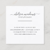 バラ金ゴールドグリッターサークルロゴ名刺 スクエア名刺 (裏面)