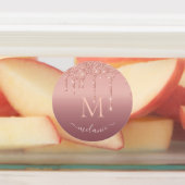 バラ金ゴールドグリッターシール名前をカスタムすると文字 ラベル (貼付)