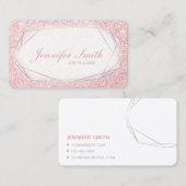 バラ金ゴールドグリッタージェムフェミニン 名刺 (正面/裏面)