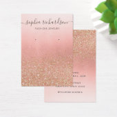 バラ金ゴールドグリッタージュエリー表示カード (デスク)