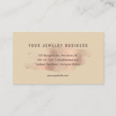 バラ金ゴールドグリッタージュエルジュエリー設計者 名刺 (裏面)